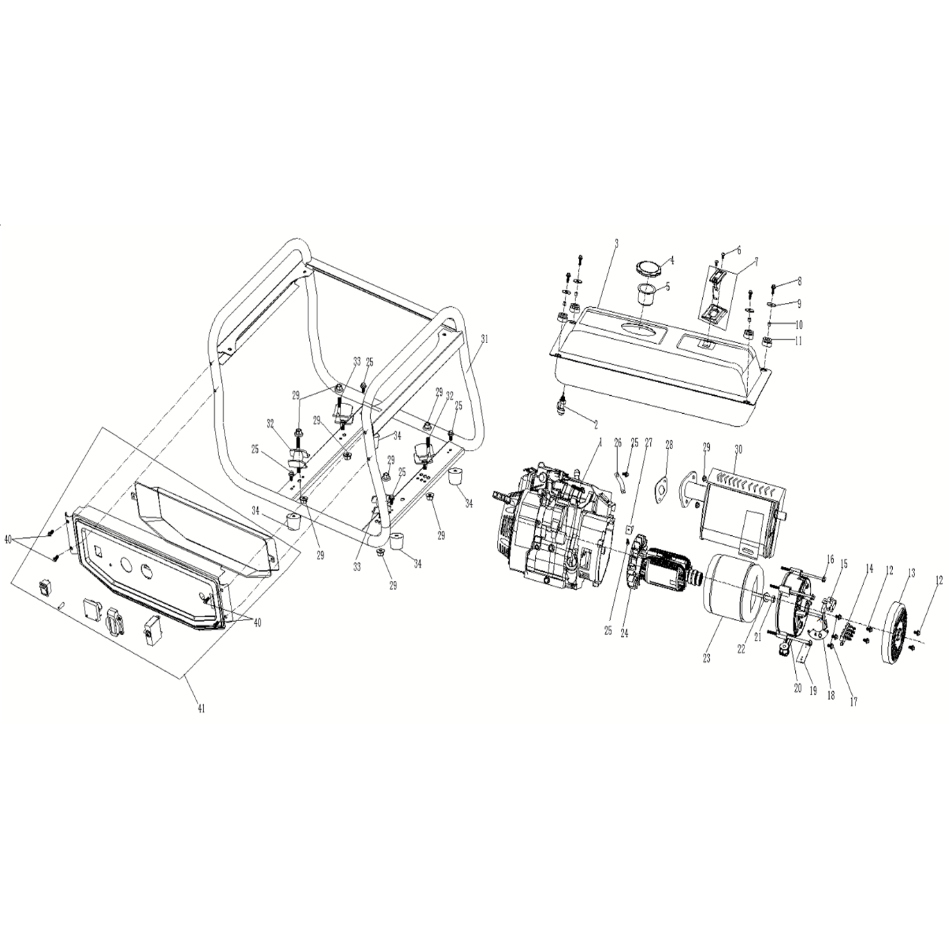Генератор бензиновый GS-4500