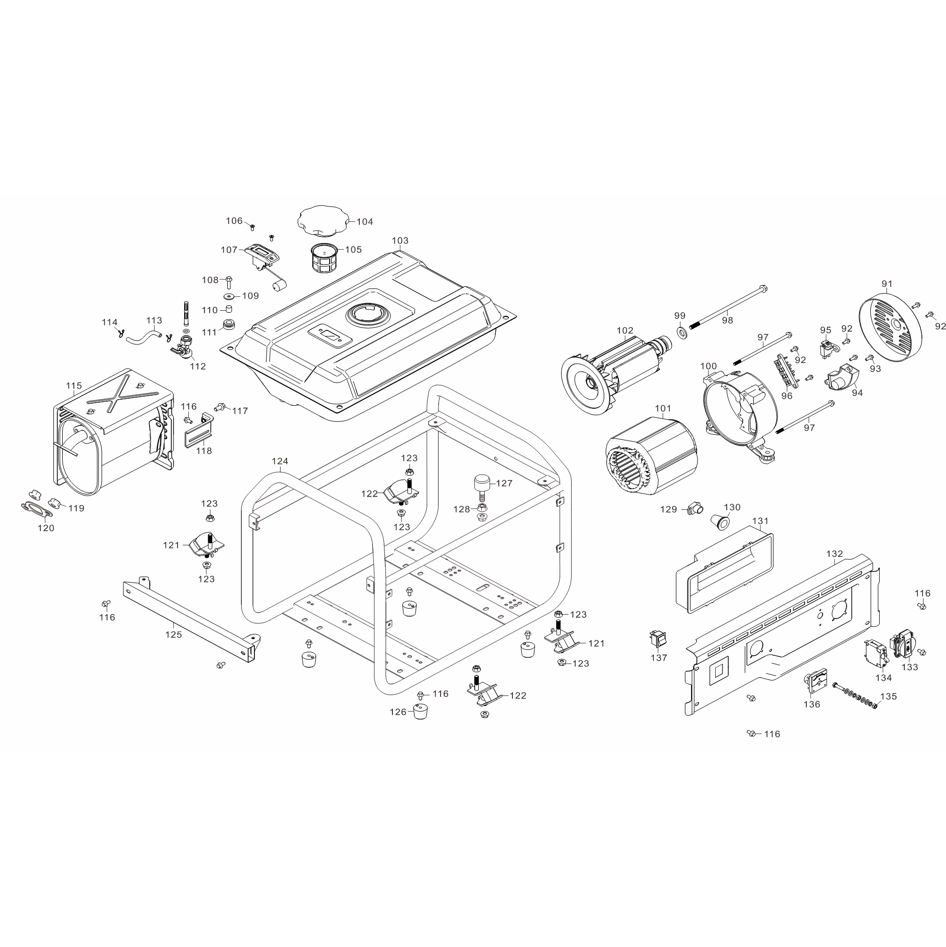 Генератор бензиновый СБ-2800