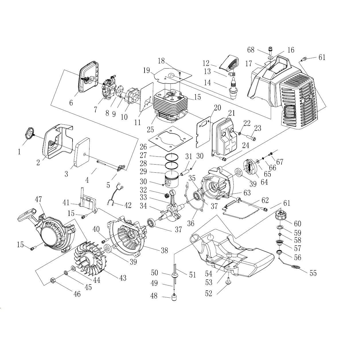 Мотобур (бензобур) со шнеком МБ2-300 Н