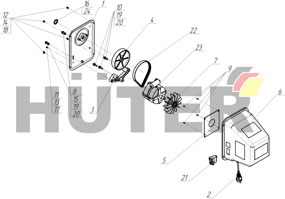 Электродвигатель TTR 74/1/2