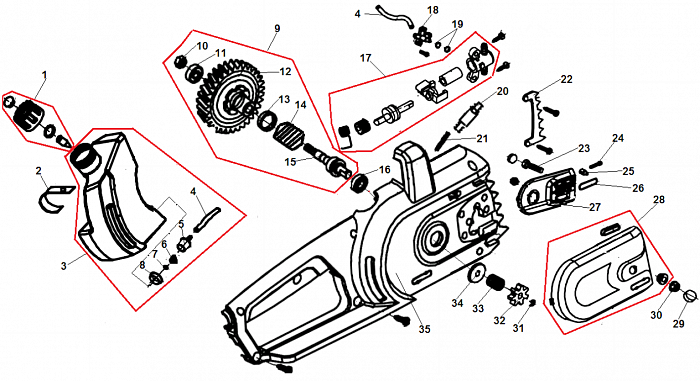 3 ЗВЕЗДОЧКА - ШЕСТЕРНЯ - МАСЛОНАСОС ЭЛЕКТРОПИЛА CHAMPION 318-16