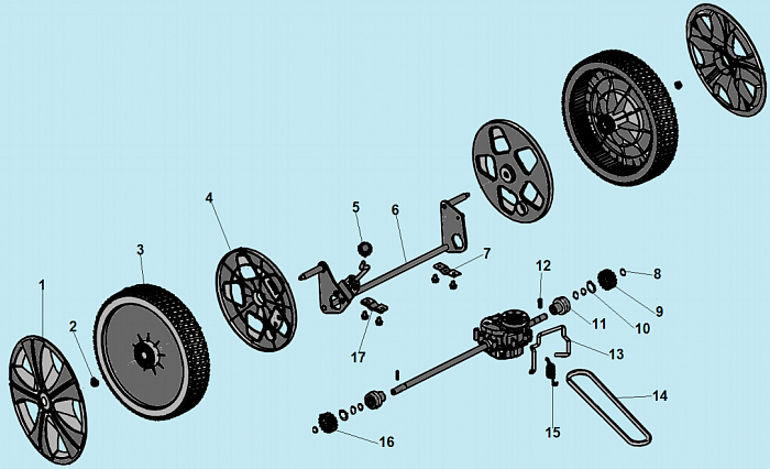 4 КОЛЕСА - РЕМЕНЬ ГАЗОНОКОСИЛКА CHAMPION LM4627