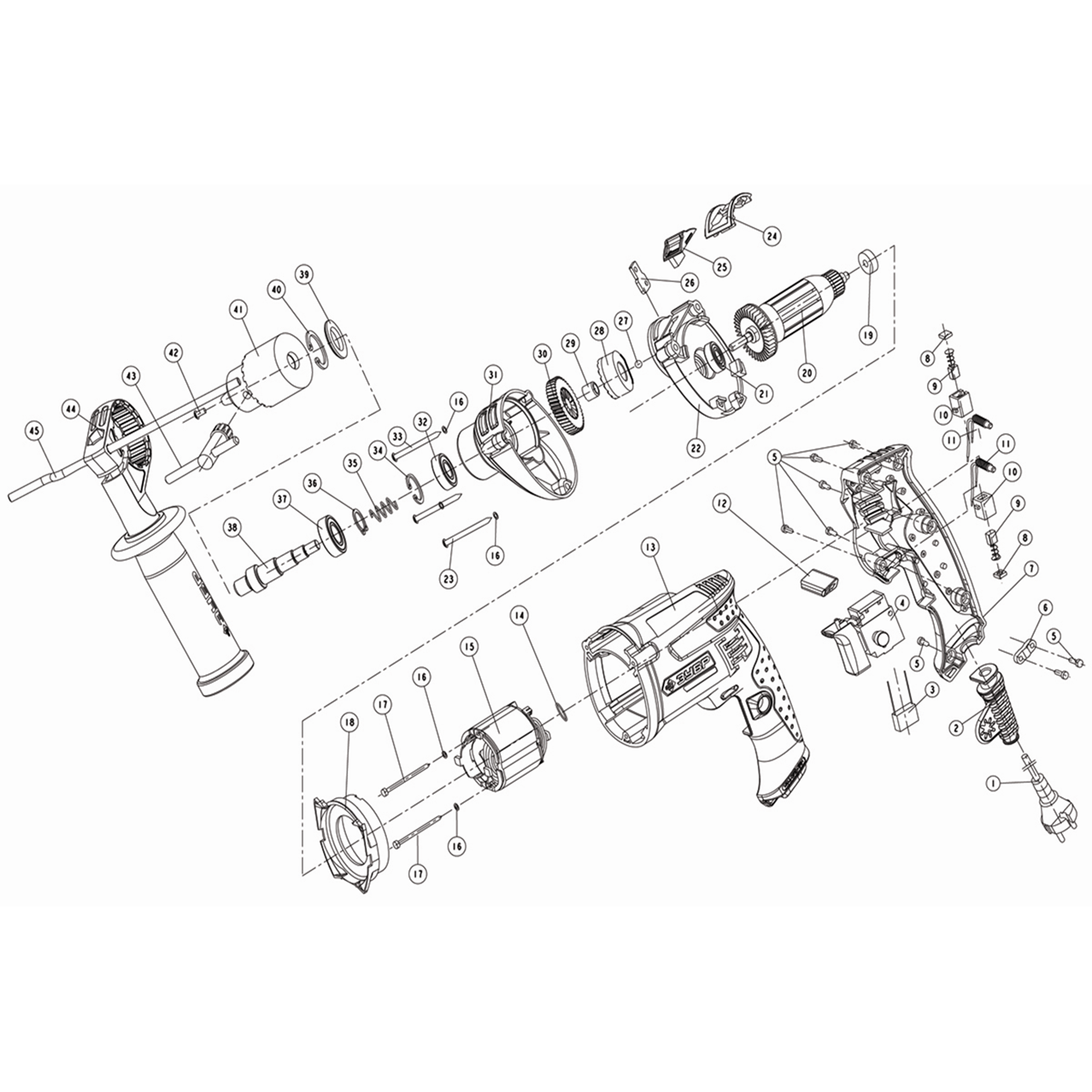 Дрель ударная ЗДУ-850 ЭРММ2