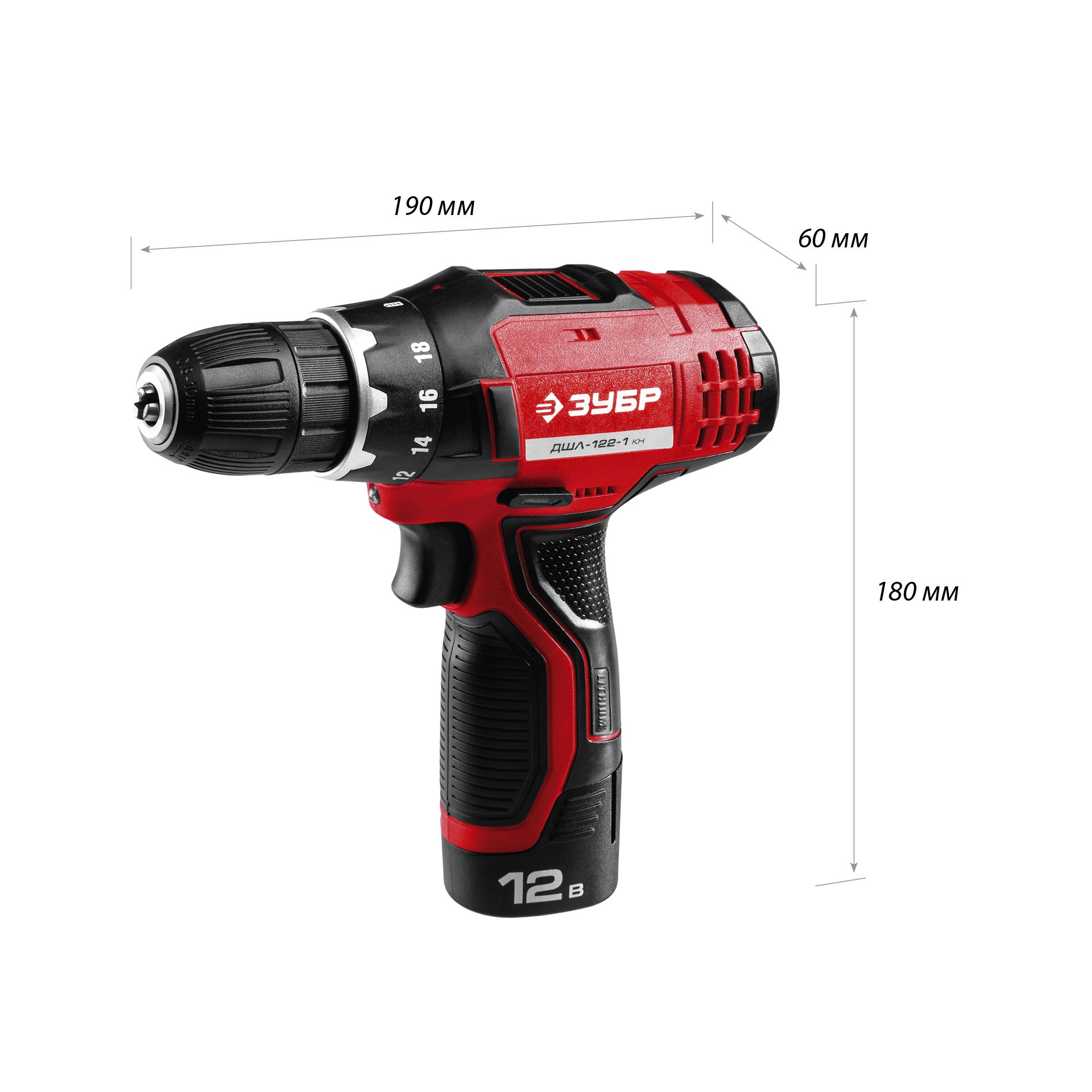 Дрель-шуруповерт, 2 АКБ ДШЛ-122-1 КН