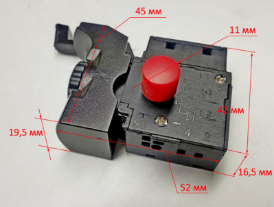 Выключатель FA2-6/1BEK 6A 250V для ДУ-15/950М(31) Ресанта HFA