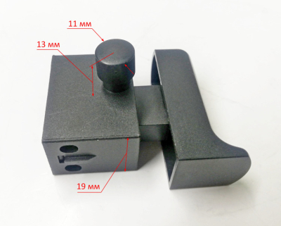 Выключатель FA2-5/2D 8А (черный) для ЛЭ-80(4) GOL