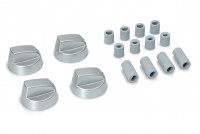 Ручки универсальные комплект 4шт для плиты серые D6-8мм